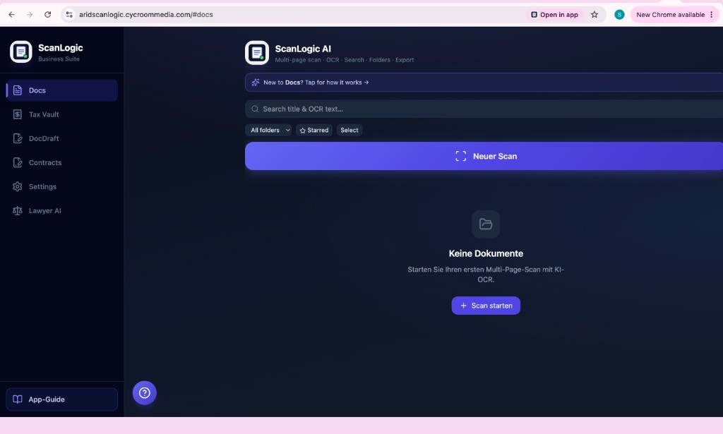ScanLogic Business Suite — document scanning with AI OCR